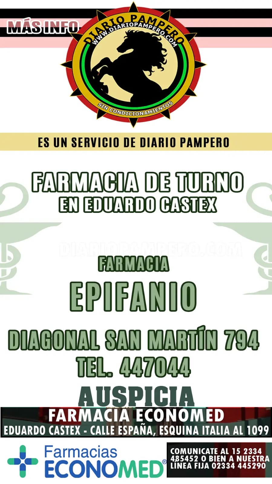 Farmacia de Turno en Eduardo Castex
