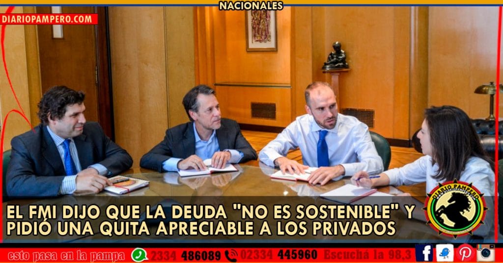 El FMI dijo que la deuda «no es sostenible» y pidió una quita apreciable a los privados