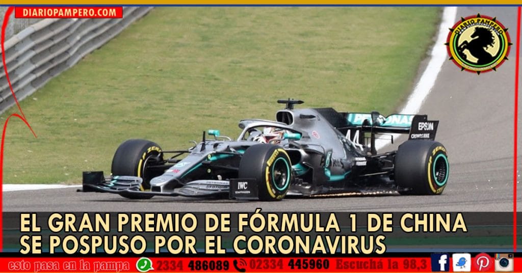 El Gran Premio de Fórmula 1 de China se pospuso por el coronavirus