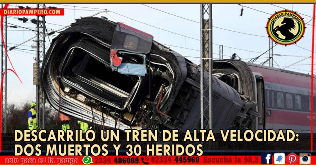 Descarriló un tren de alta velocidad: dos muertos y 30 heridos