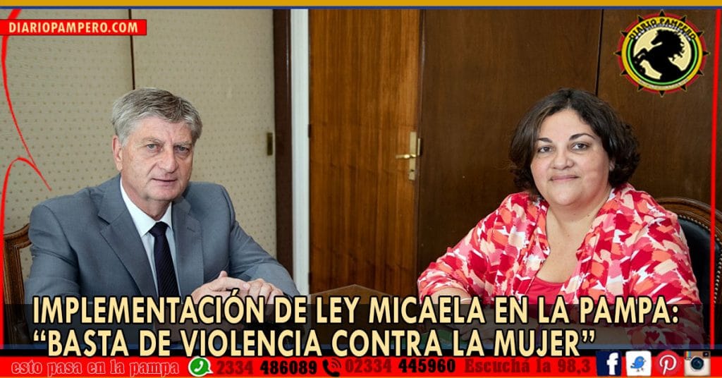 Implementación de Ley Micaela en La Pampa: “Basta de violencia contra la mujer”