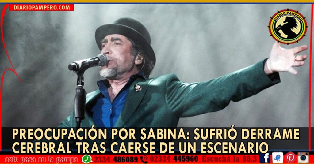 Preocupación por Sabina: sufrió derrame cerebral tras caerse de un escenario