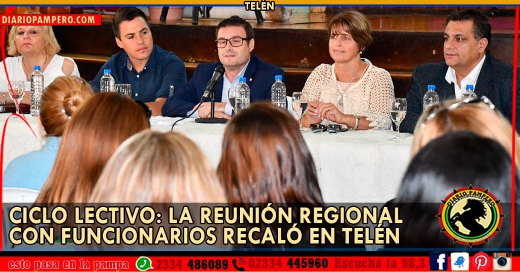 Ciclo Lectivo: la reunión regional con funcionarios recaló en Telén