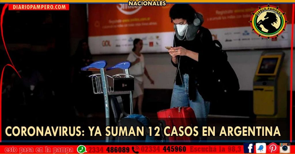 CORONAVIRUS: ya suman 12 casos en Argentina