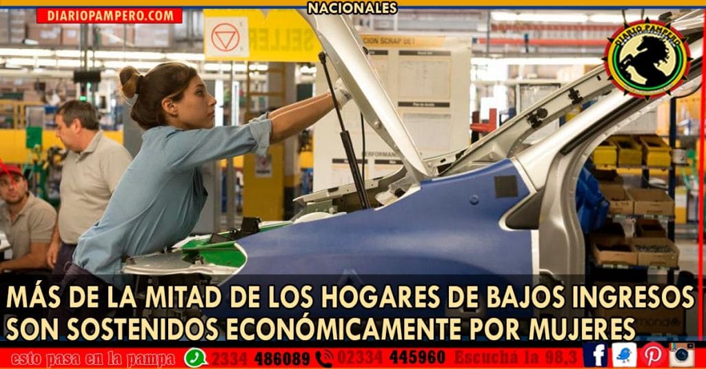 MUJER ARGENTINA: más de la mitad de los hogares de bajos ingresos son sostenidos económicamente por mujeres