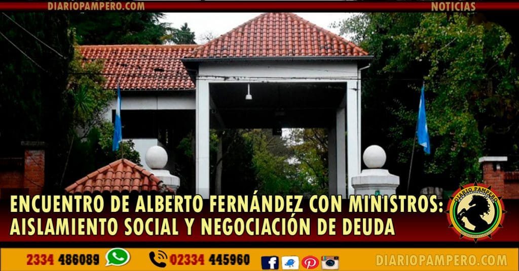 Encuentro de Alberto Fernández con Ministros: aislamiento social y negociación de deuda