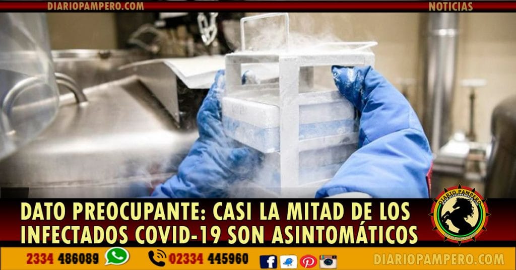 DATO PREOCUPANTE: casi la mitad de los infectados COVID-19 son asintomáticos