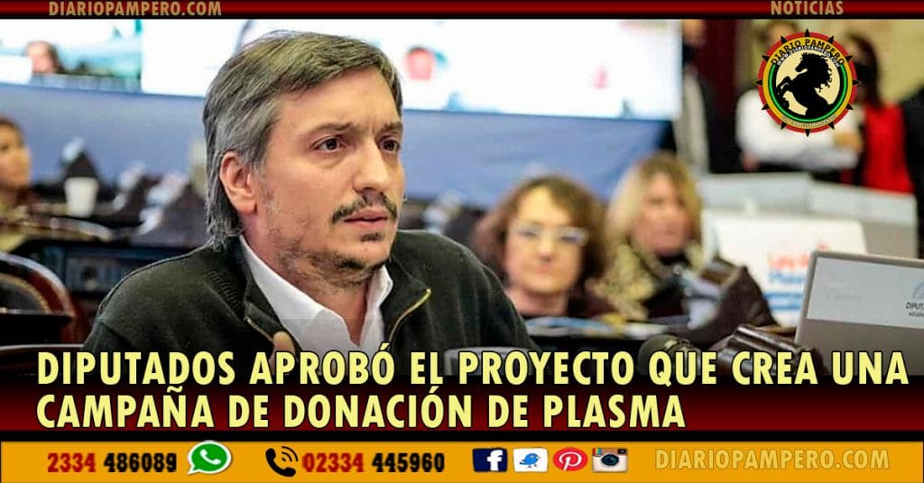 Diputados aprobó el proyecto que crea una campaña de donación de plasma