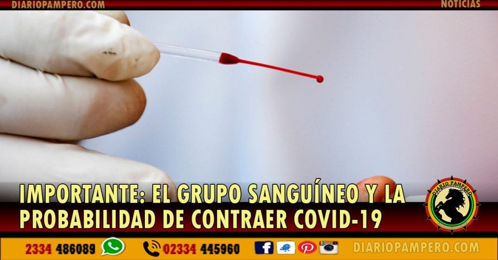 IMPORTANTE: el grupo sanguíneo y la probabilidad de contraer covid-19