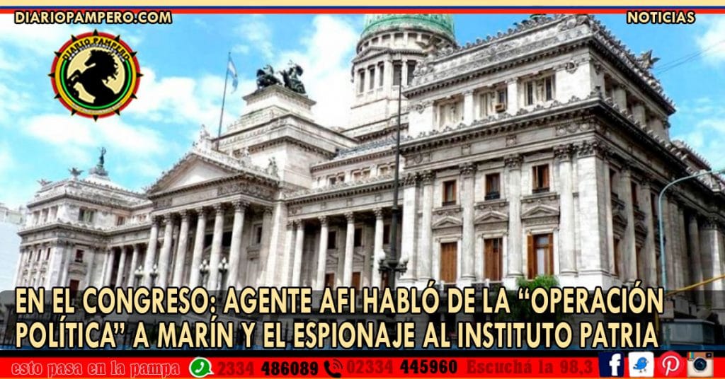 EN EL CONGRESO: Agente AFI habló de la “operación política” a Marín y el espionaje al Instituto Patria