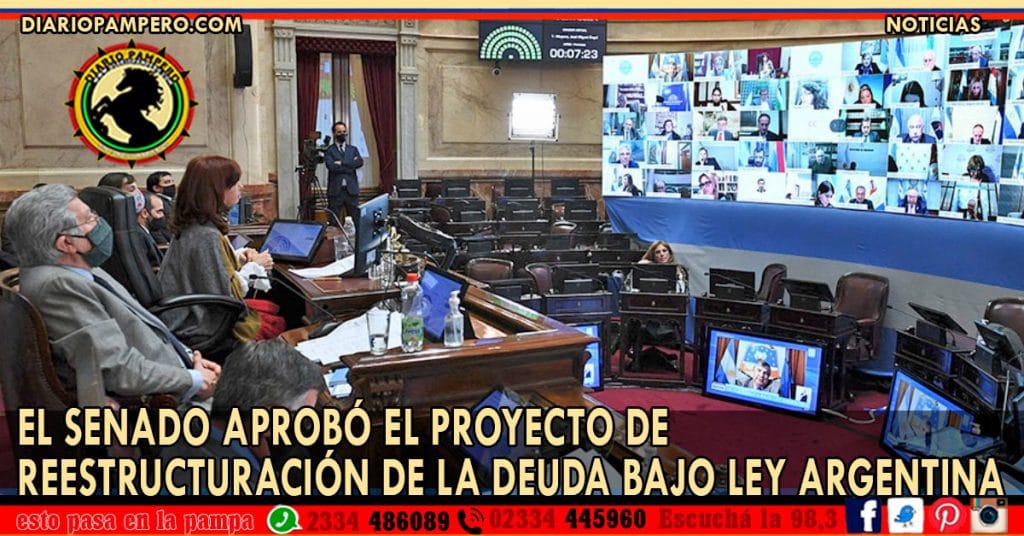 El Senado aprobó el proyecto de reestructuración de la deuda bajo ley argentina
