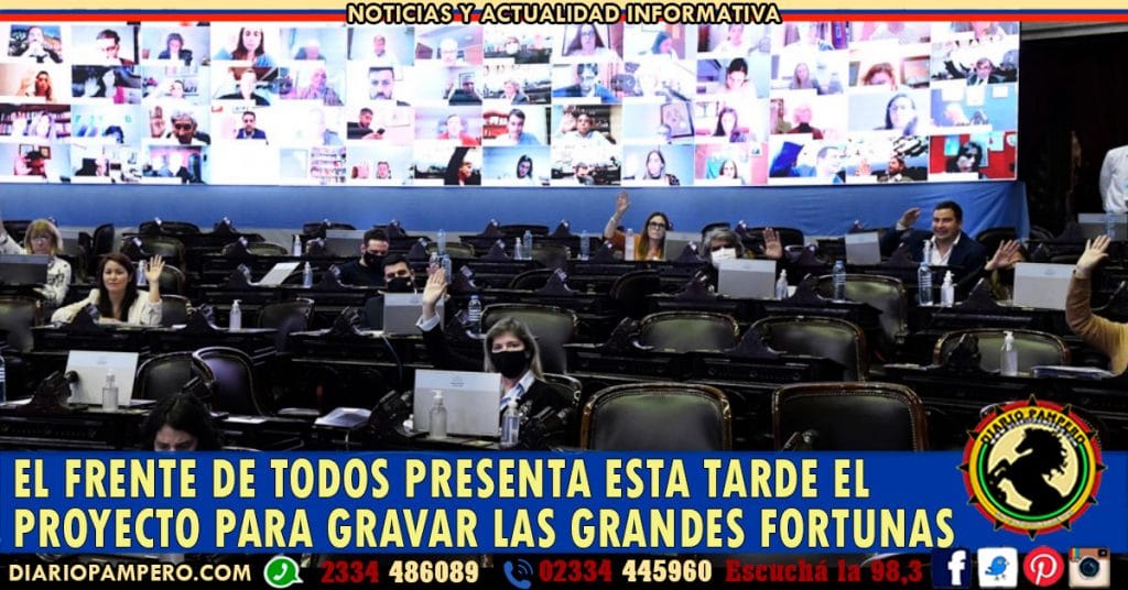 El Frente de Todos presenta esta tarde el proyecto para gravar las grandes fortunas