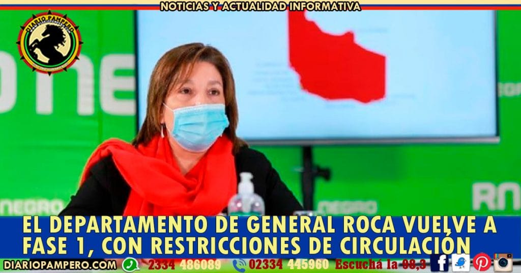 El Departamento de General Roca vuelve a Fase 1, con restricciones de circulación