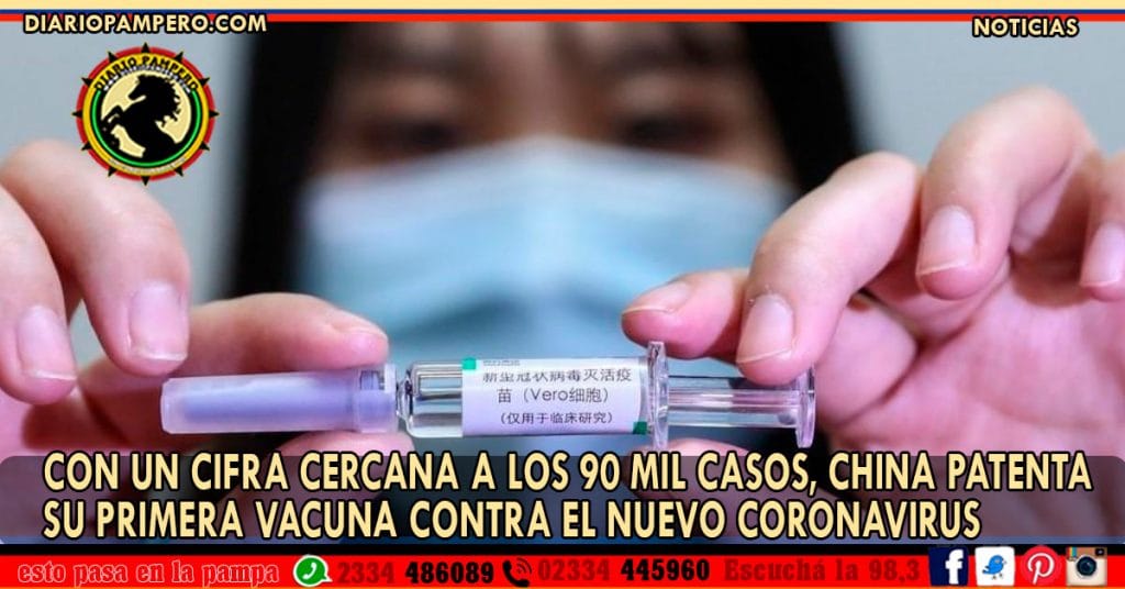 Con un cifra cercana a los 90 mil casos, China patenta la primera vacuna contra el nuevo coronavirus