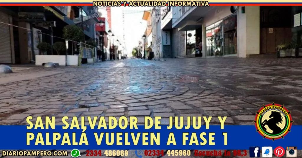 San Salvador de Jujuy y Palpalá vuelven a Fase 1 del aislamiento por el alza de casos de coronavirus