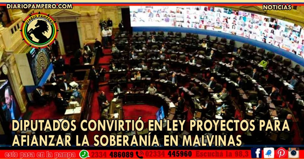 Diputados convirtió en ley proyectos para afianzar la soberanía en Malvinas