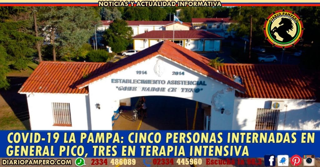 COVID-19 LA PAMPA: cinco personas internadas en General Pico, tres en Terapia Intensiva