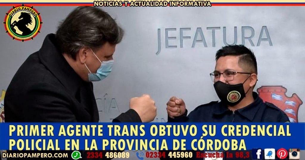 Primer Agente trans obtuvo su credencial policial en la provincia de Córdoba