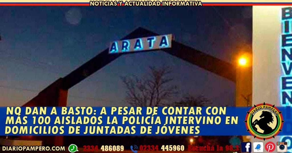 NO DAN A BASTO: a pesar de contar con más 100 aislados la policía intervino en domicilios de juntadas de jóvenes