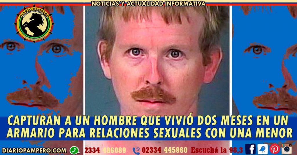 Capturan a un hombre que vivió dos meses en un armario para tener relaciones sexuales con una menor