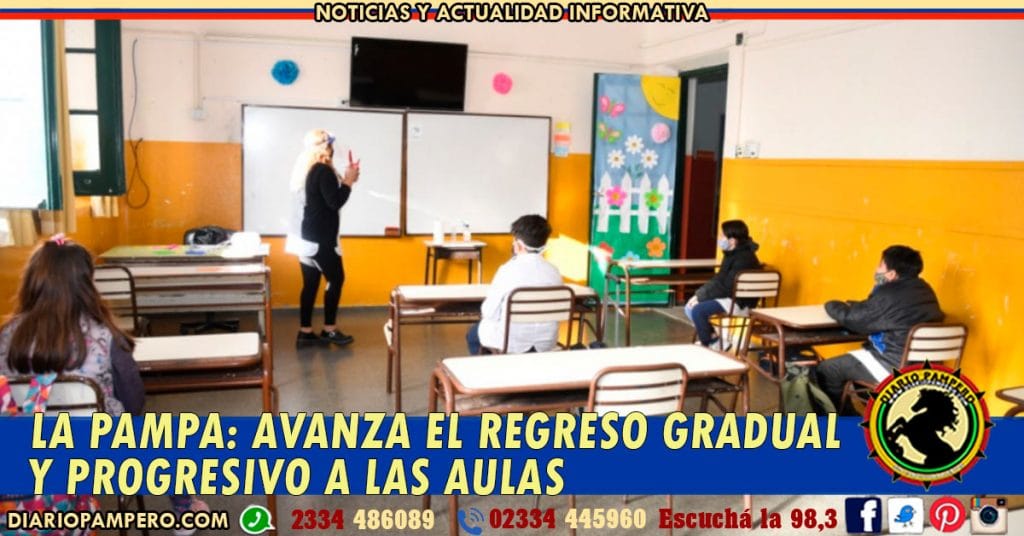 LA PAMPA: Avanza el regreso gradual y progresivo a las aulas