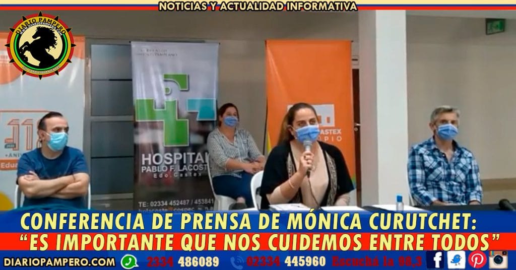 CONFERENCIA DE PRENSA DE LA INTENDENTA DE EDUARDO CASTEX: “Es importante que nos cuidemos entre todos”, señaló Mónica Curutchet