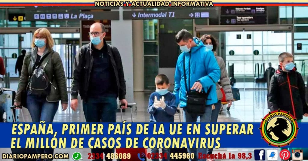 España, primer país de la UE en superar el millón de casos de coronavirus