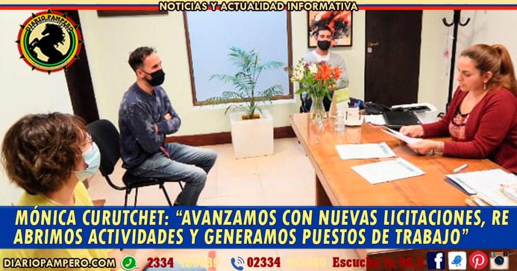 (EDUARDO CASTEX) MÓNICA CURUTCHET: “Avanzamos con nuevas licitaciones, re abrimos actividades y generamos puestos de trabajo”