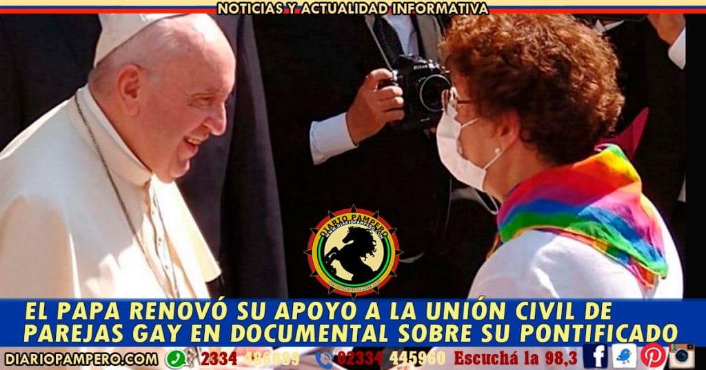 El Papa renovó su apoyo a la unión civil de parejas gay en documental sobre su pontificado