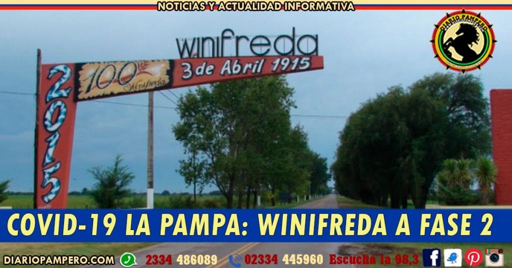 COVID-19 LA PAMPA: Winifreda a Fase 2