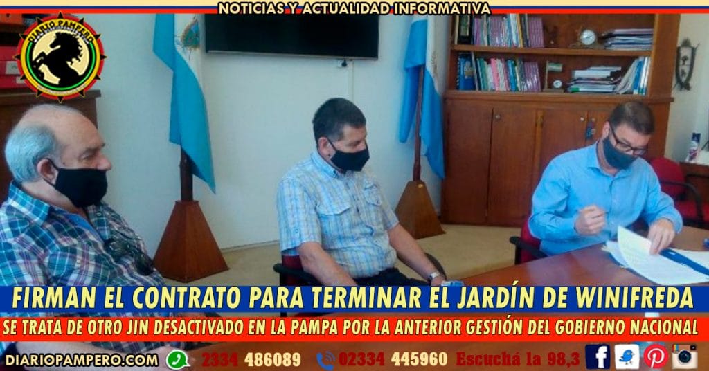 OTRO JARDÍN QUE NO TERMINÓ MACRI: Firman contrato para Jardín de Winifreda