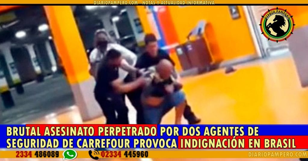 BRUTAL ASESINATO perpetrado por dos agentes de seguridad de Carrefour provoca indignación en Brasil