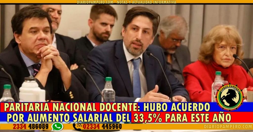 PARITARIA NACIONAL DOCENTE: hubo acuerdo por aumento salarial del 33,5% para este año