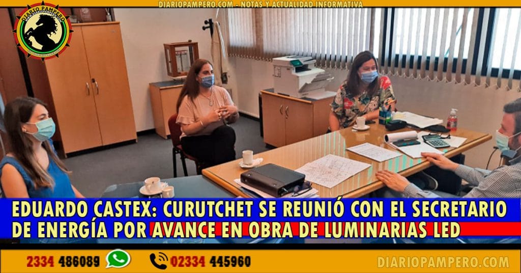 EDUARDO CASTEX: Curutchet se reunió con el Secretario de Energía por avance en obra de luminarias led