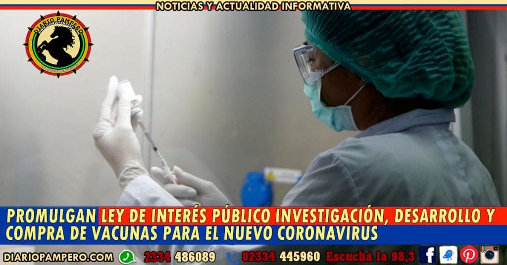 IMPORTANTE: promulgan Ley de interés público desarrollo y compra de vacunas
