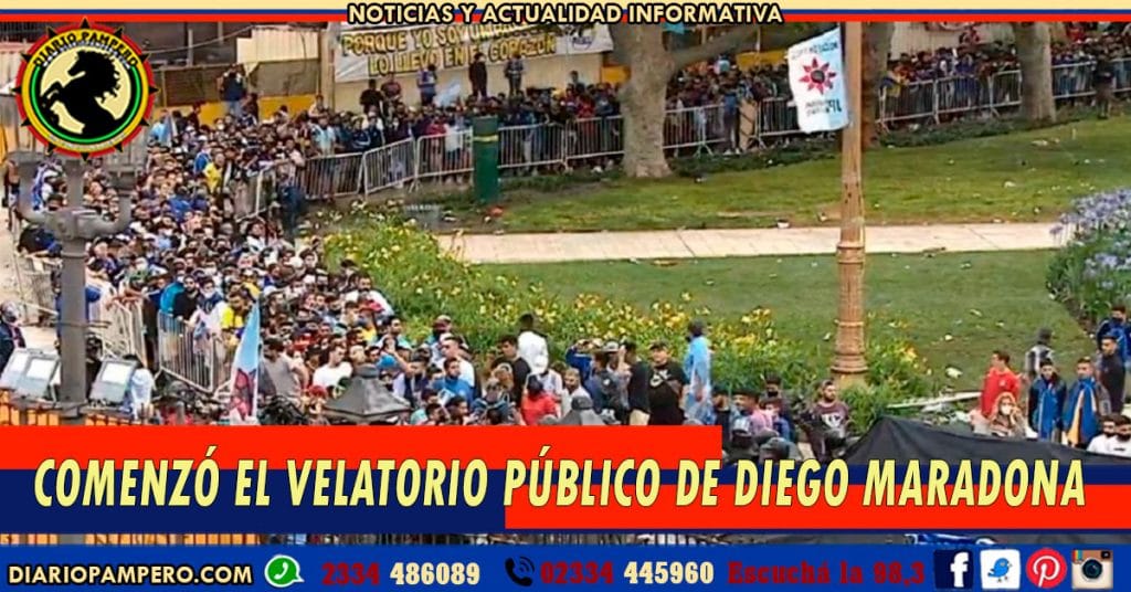 Comenzó el velatorio público de Diego Maradona