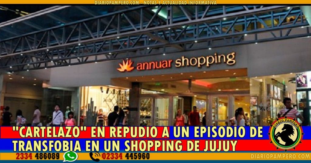 «Cartelazo» en repudio a un episodio de transfobia en un shopping de Jujuy