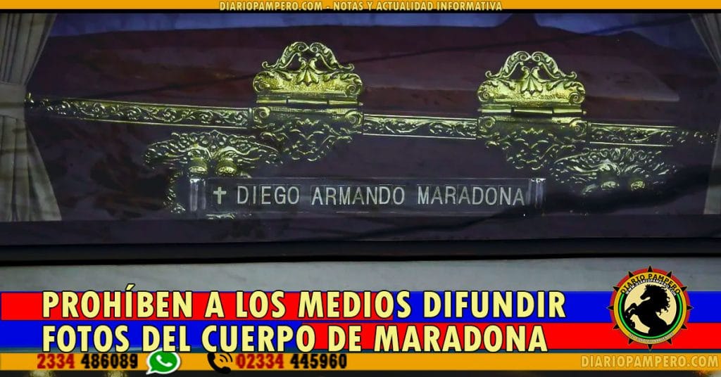 Prohíben a los medios difundir fotos del cuerpo de Maradona