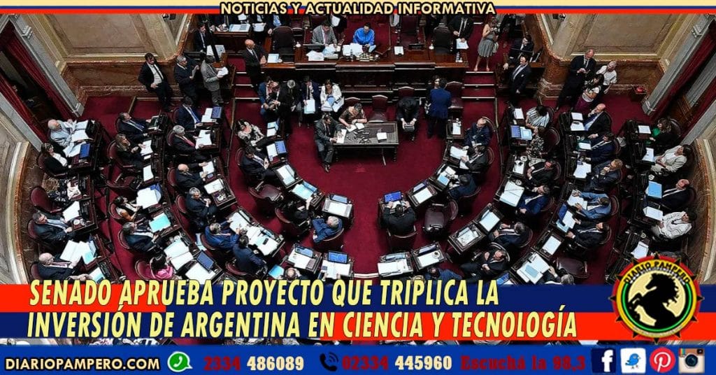 Senado aprueba proyecto que triplica la inversión de Argentina en Ciencia y Tecnología