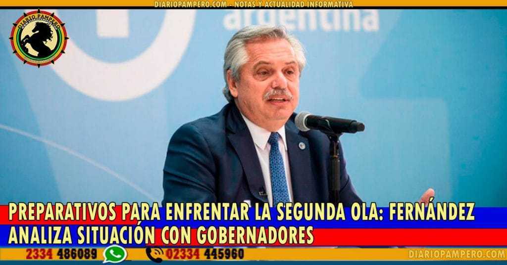 PREPARATIVOS PARA ENFRENTAR LA SEGUNDA OLA: Fernández analiza situación con Gobernadores