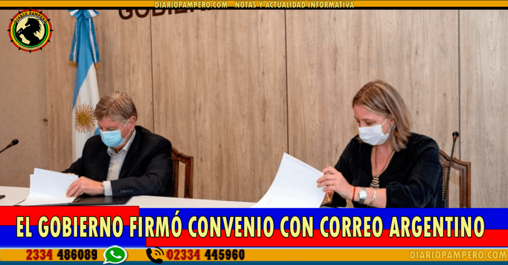 LA PAMPA: El Gobierno firmó convenio con Correo Argentino