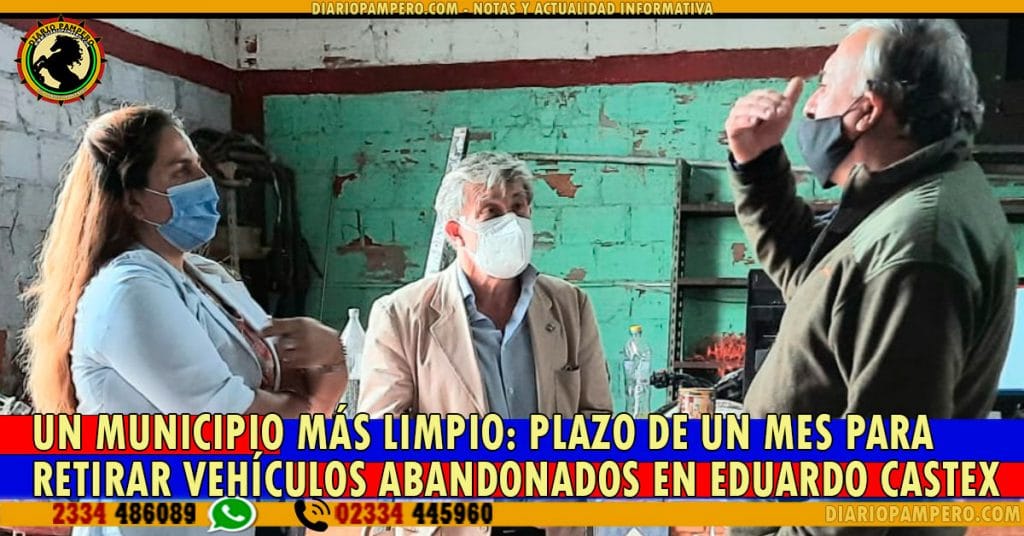UN MUNICIPIO MÁS LIMPIO: plazo de un mes para retirar vehículos abandonados en Eduardo Castex