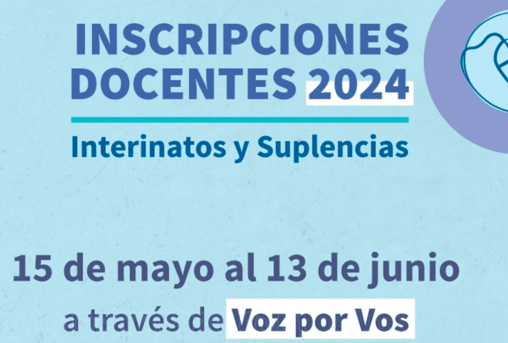 El 15 de mayo comienzan las inscripciones docentes en La Pampa