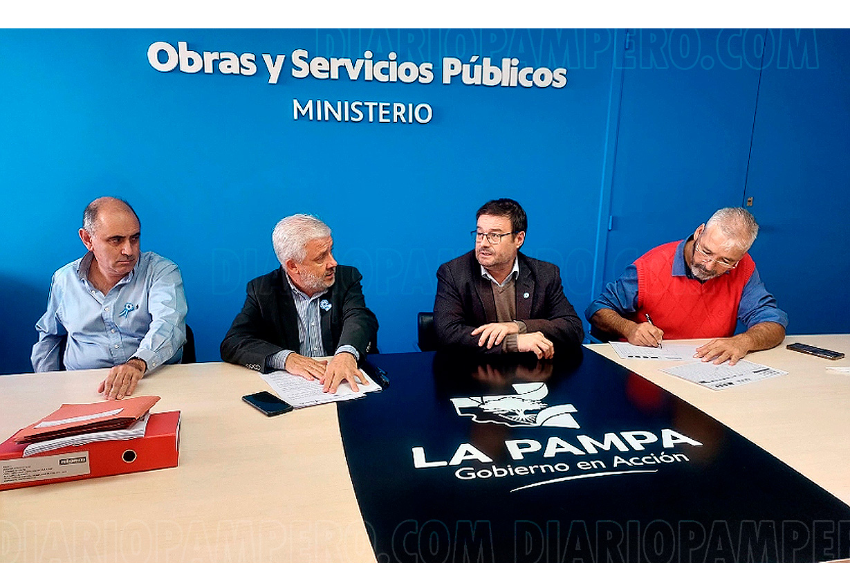 reunión de funcionarios de obras publicas