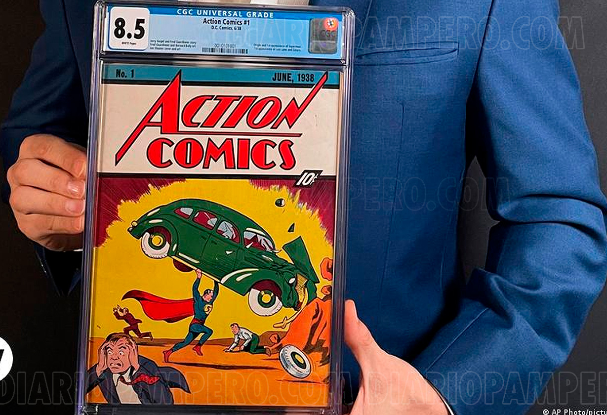 imagen de la primera edición de la historieta de superman