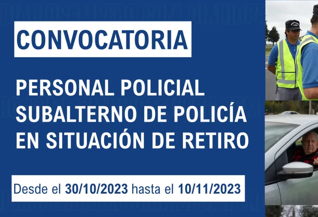 Abren inscripción para personal policial retirado en La Pampa