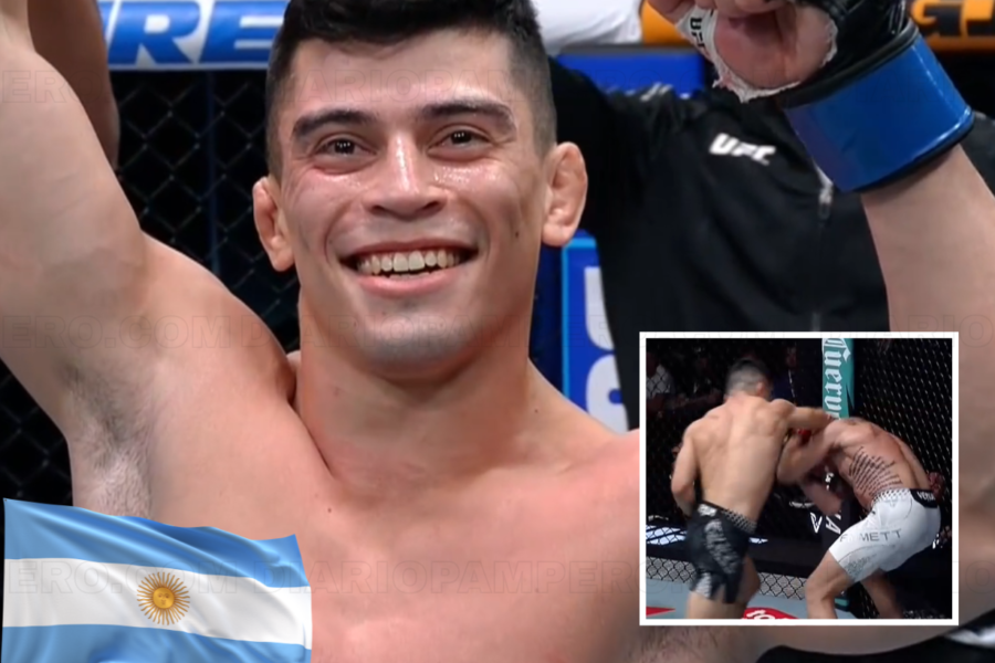 Argentino Vallejos gana pelea estelar en UFC y sigue invicto