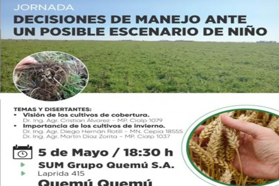 Convocan en Quemú a una jornada técnica para analizar decisiones de manejo hídrico