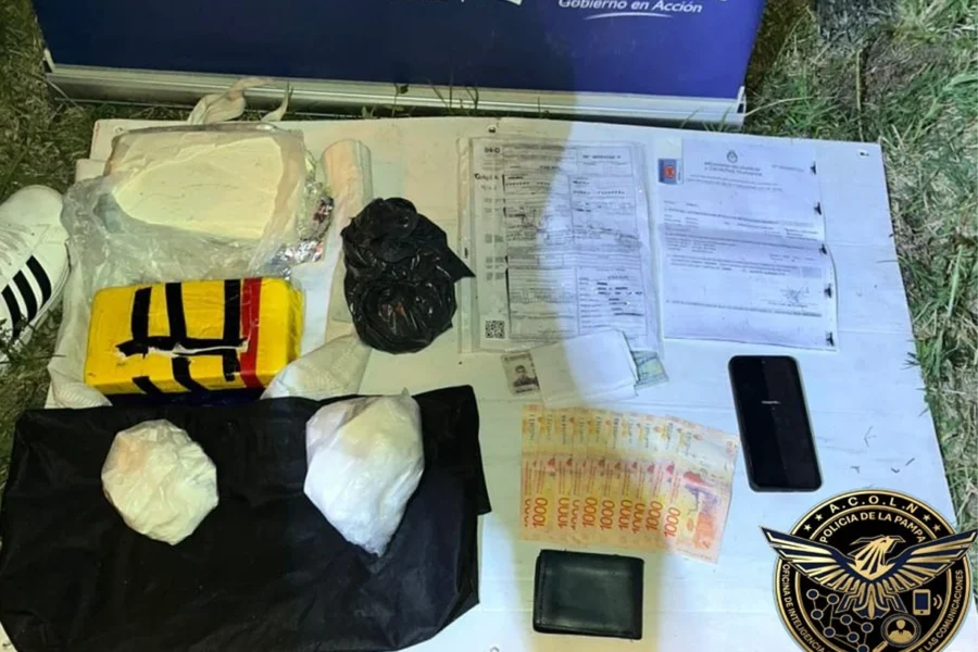 Policía pampeana desarticuló una red narco que enviaba desde el norte