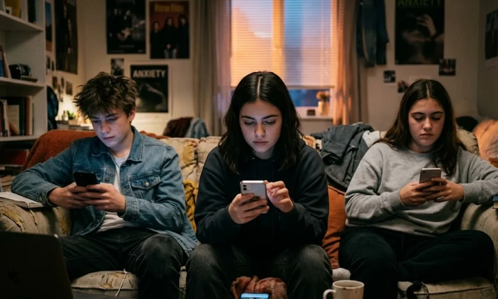 Vinculan el uso de redes sociales con mayor riesgo de ansiedad y depresión en menores